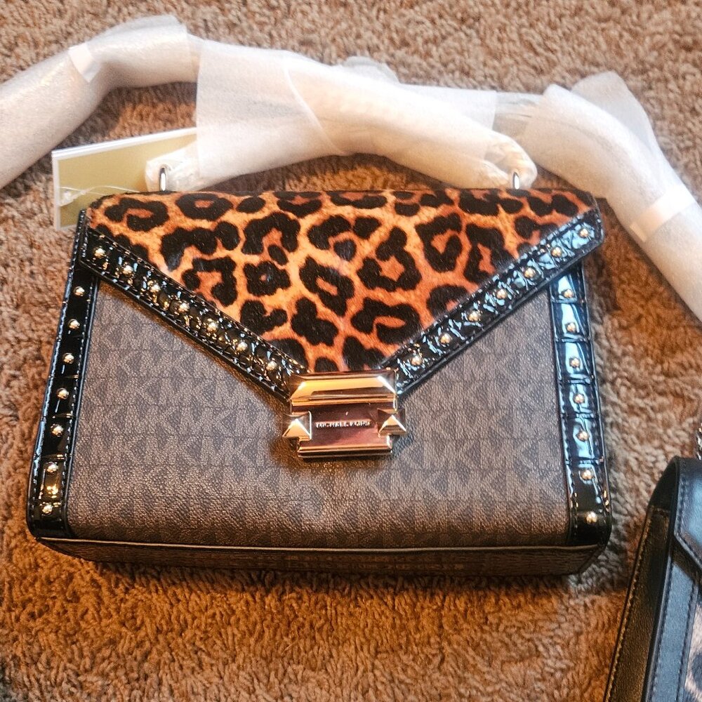 Whitney Michael kors calf hair leopard print